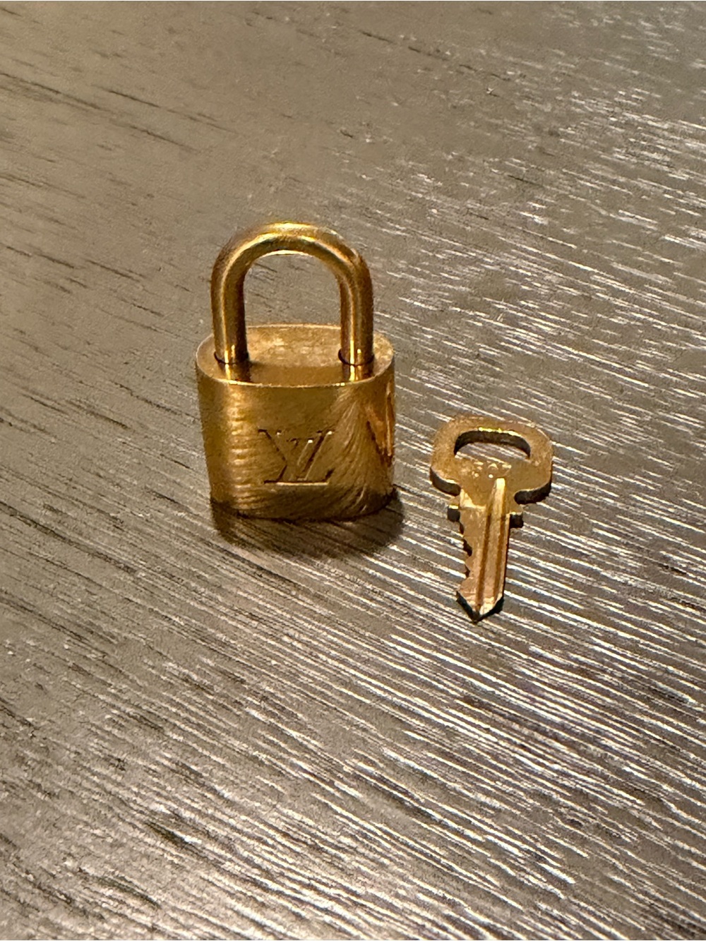 Louis Vuitton Gold-tone Padlock and Key